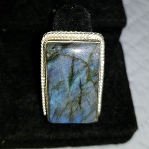 Labradorite Sterling Silver Ring in size 7.25